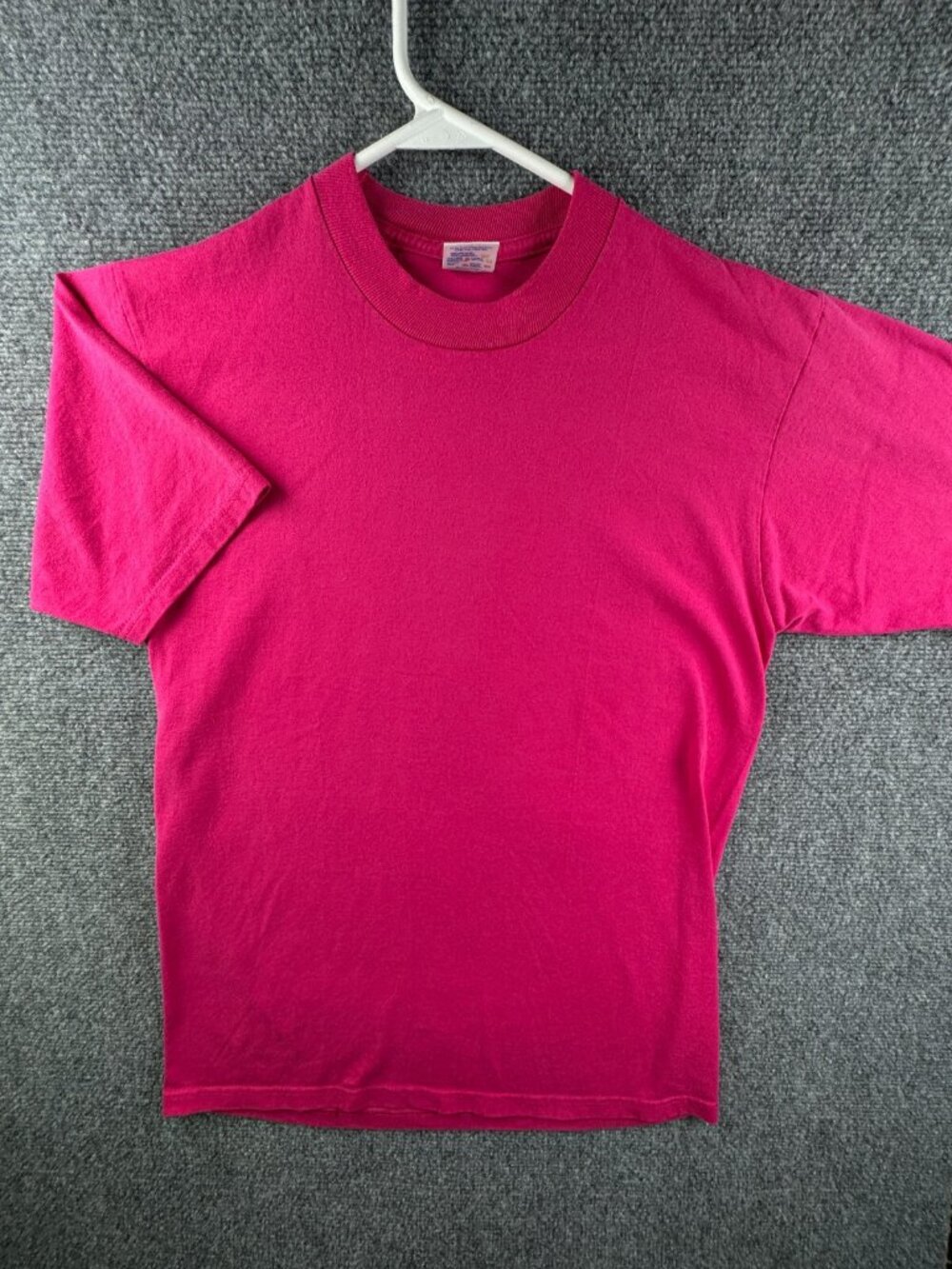 VTG Jerzees 50/50 Heavyweight Blank Pink Medium USA Made Short Sleeve